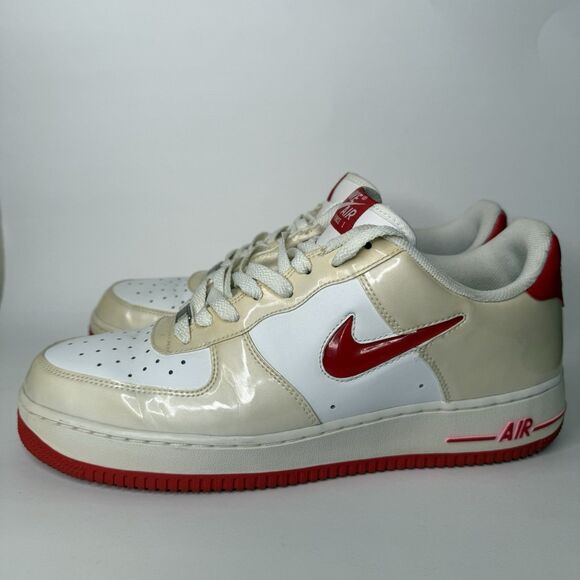 Nike Air Force 1 Low Jewel White University Red 2012 Shoes Mens 12 488298-117 main image 6